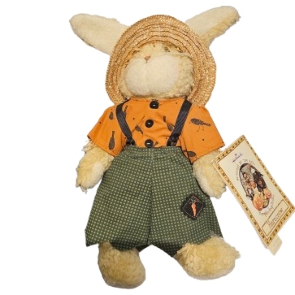 Bunnies by the Bay Plush Bunny with Orange and Green Outfit "Harecrow"